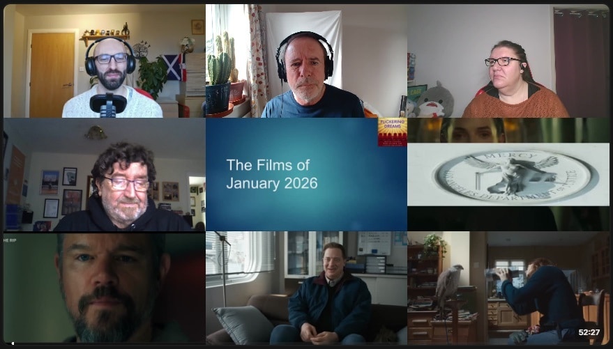 Mosaic of clips from the podcasts.